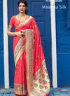 Light Pink Colour Latest Collection Designer Fancy Festive Wear Heavy Pure Silk Printed Sarees 4205